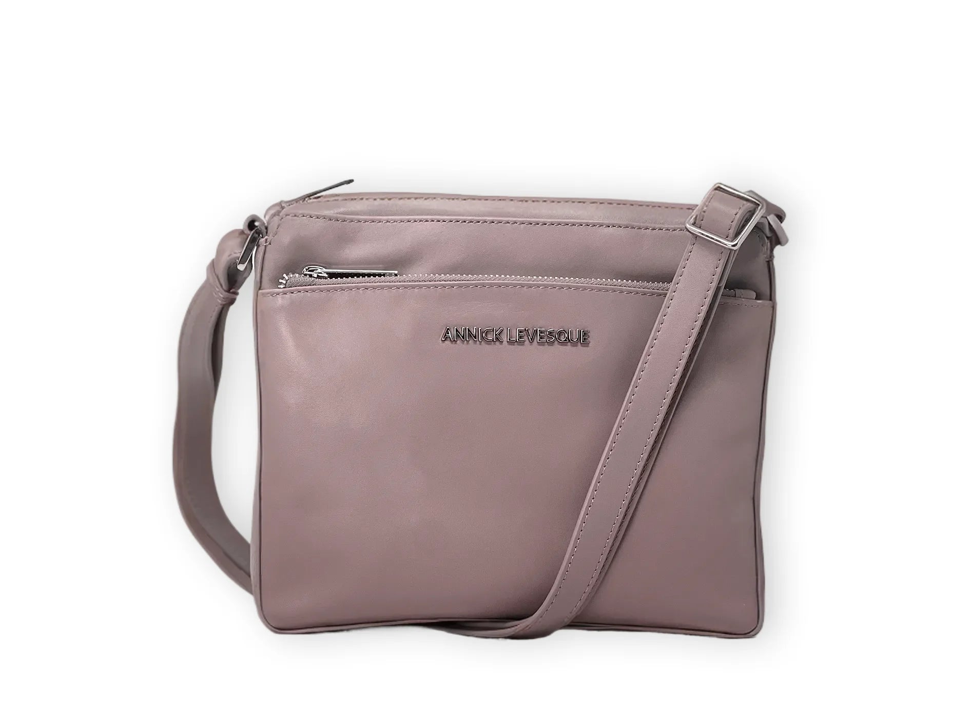 Sac à bandoulière "Crossbody" rose platine | Gisèle petit
