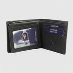 Men’s Cow Leather Wolf Embossed Bifold Wallet