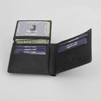 Men’s Cow Leather Wolf Embossed Bifold Wallet
