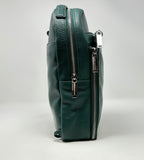 Sac à dos en Cuir Véritable vert foncé, Alice