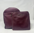 Sac à dos en Cuir Aubergine, Alice