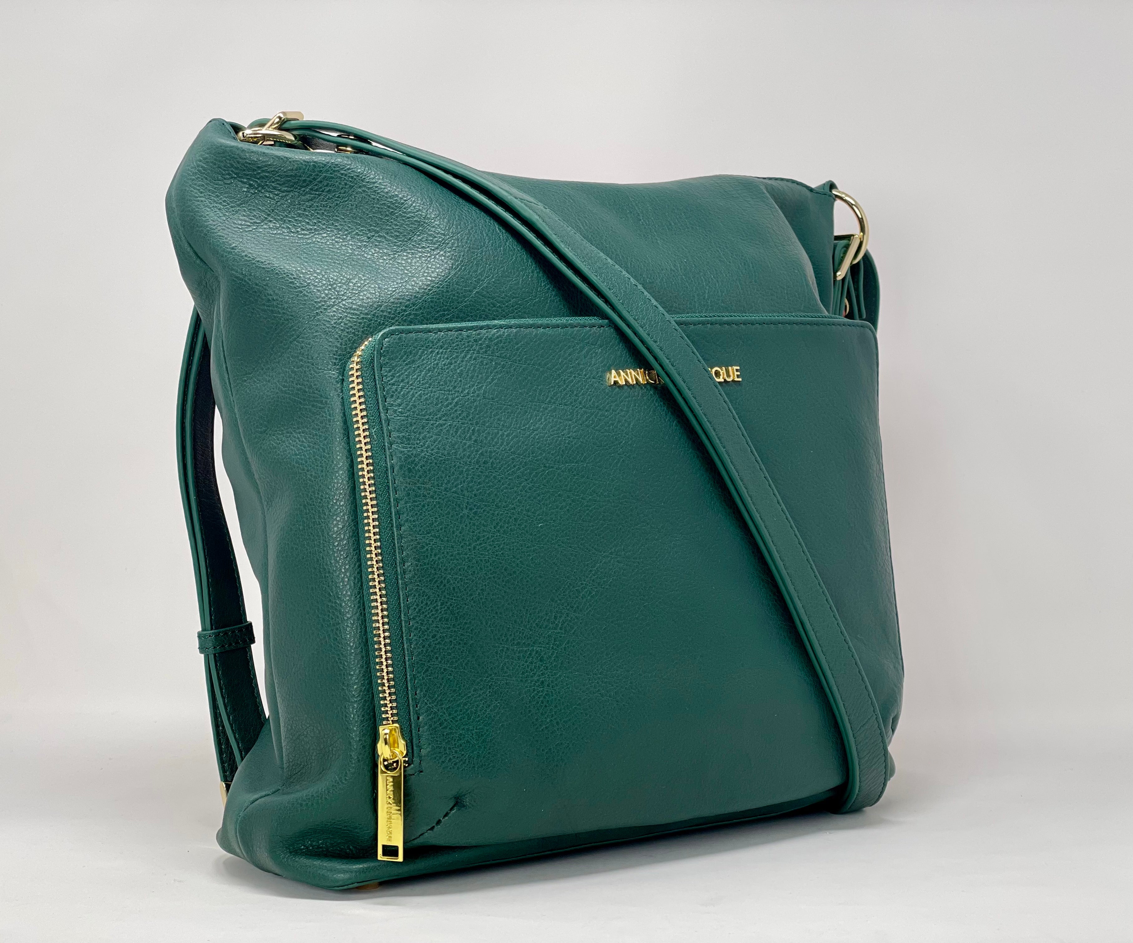 Sac à main transformable vert foncé - Alexandra