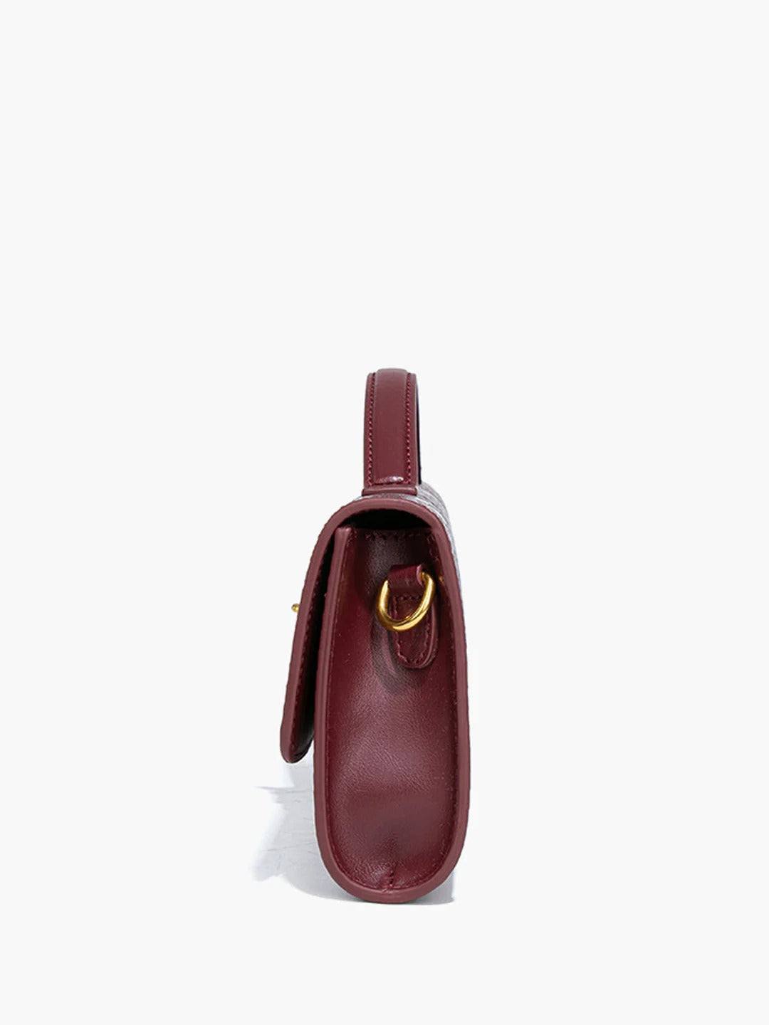 Mira | Snake-Embossed Vegan Leather Clutch – Top Handle & Gold Twist Lock