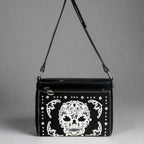 BOL Cross Body Sugar Skull Faux Leather Handbag