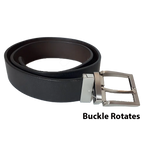 BOL Men's Reversible Solid Leather Belt