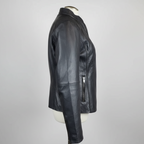 BOL Women's Basket Weave Accent Leather Jacket