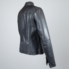 BOL Women's Basket Weave Accent Leather Jacket
