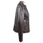 BOL Women's Basket Weave Accent Leather Jacket