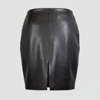 BOL Women's Dawn Short Leather Pencil Skirt