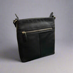 MET Women's Leather 3 Pocket Crossbody Bag