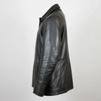 Classic Women's Mid-Length Lamb Leather Jacket