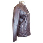 BOL Women's Paulina Ribbed Shoulder Leather Jacket