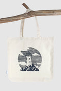 Bay Lighthouse Tote Bag