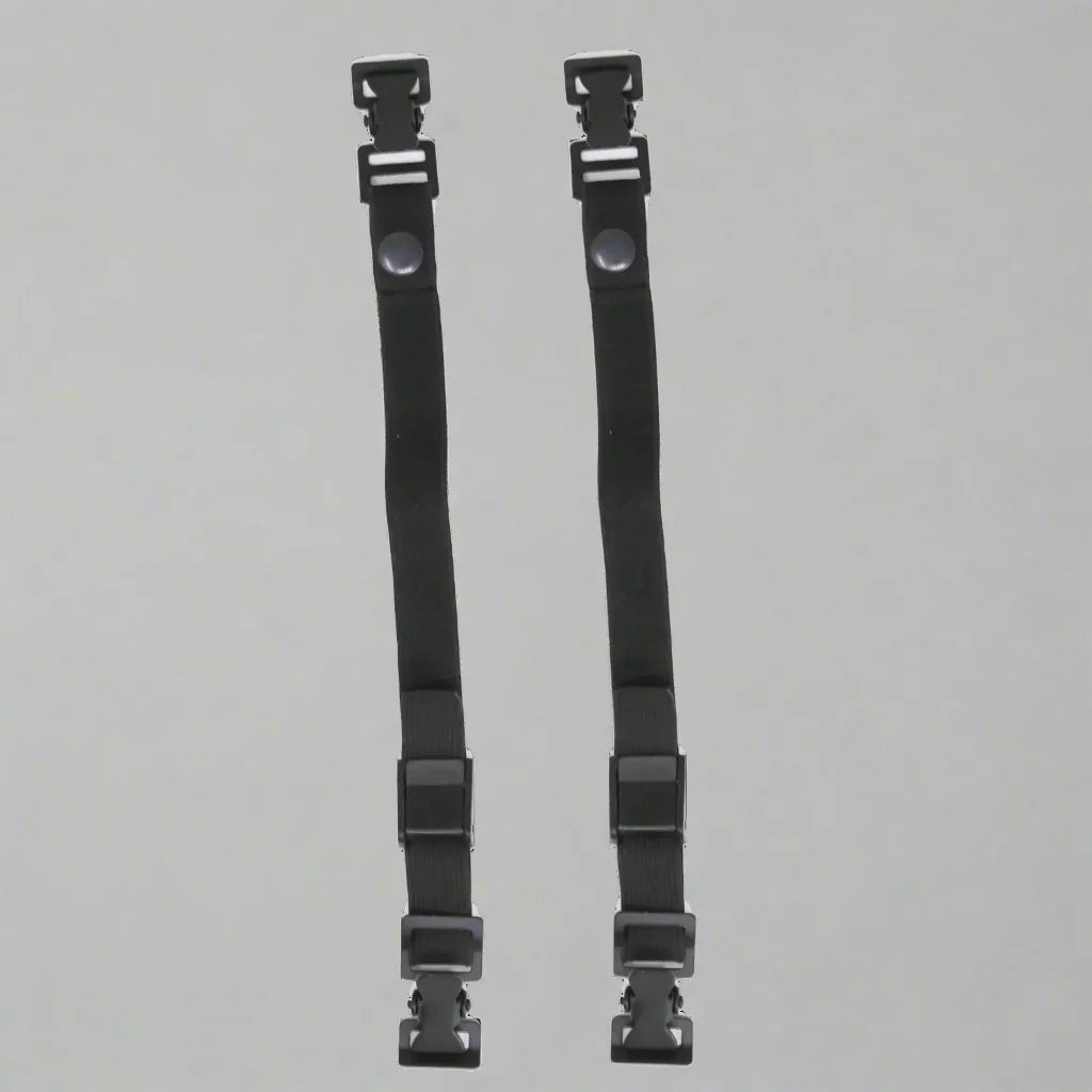 Black Snap Motorcycle Riding Pant Tie Down