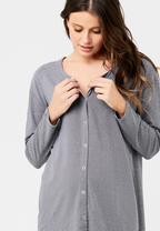 Blake Organic Long Sleeve Maternity and Nursing Nightgown