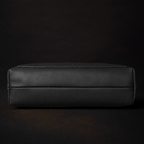 Classic Black Leather Tote Bag