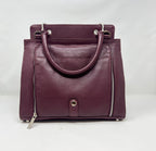 Sac à Main en Cuir Véritable Aubergine - Chloé