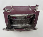 Sac à Main en Cuir Véritable Aubergine - Chloé