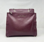 Sac à Main en Cuir Véritable Aubergine - Chloé