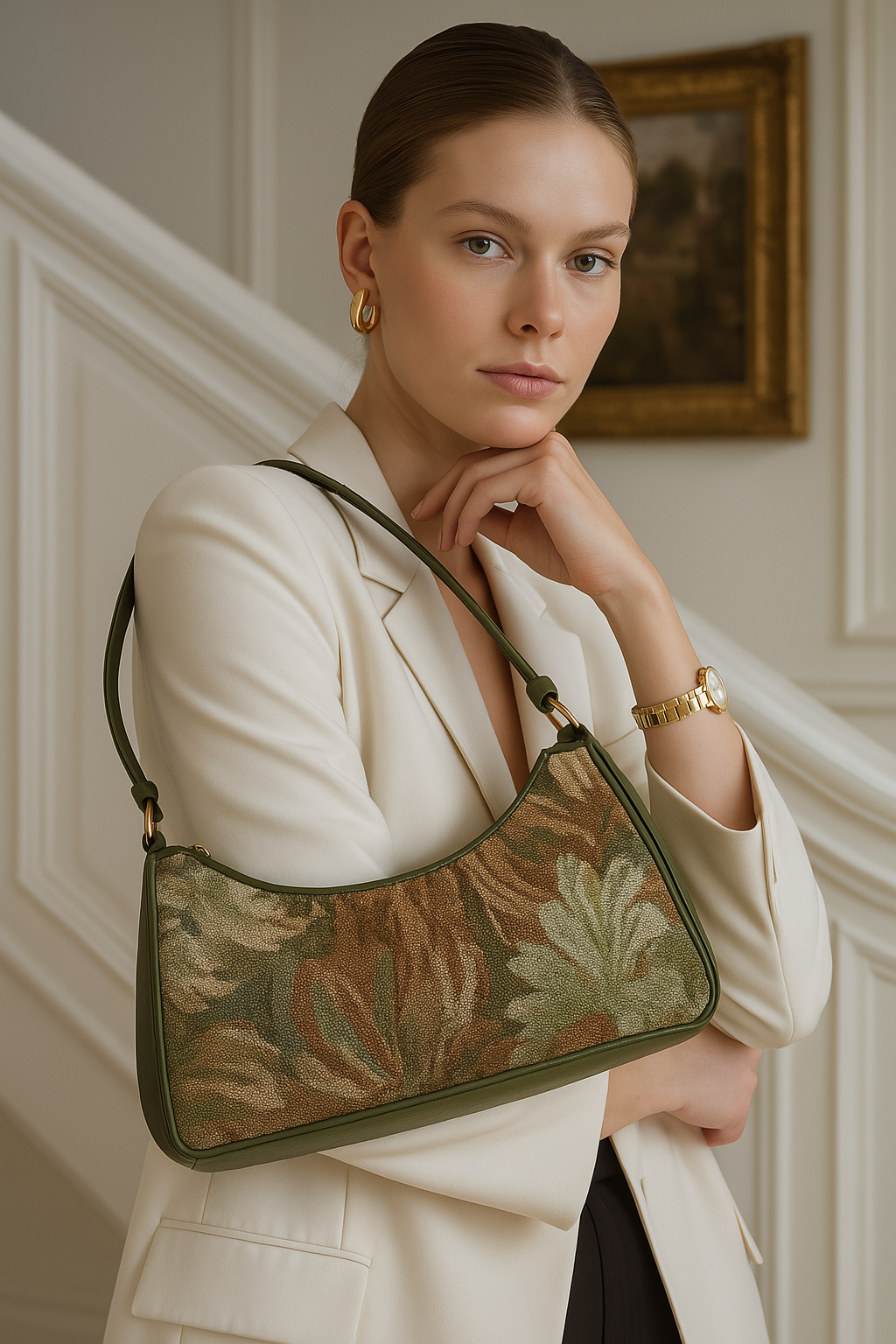 Aurora-Bags Essentials | Iris Artistic Floral Shoulder Bag