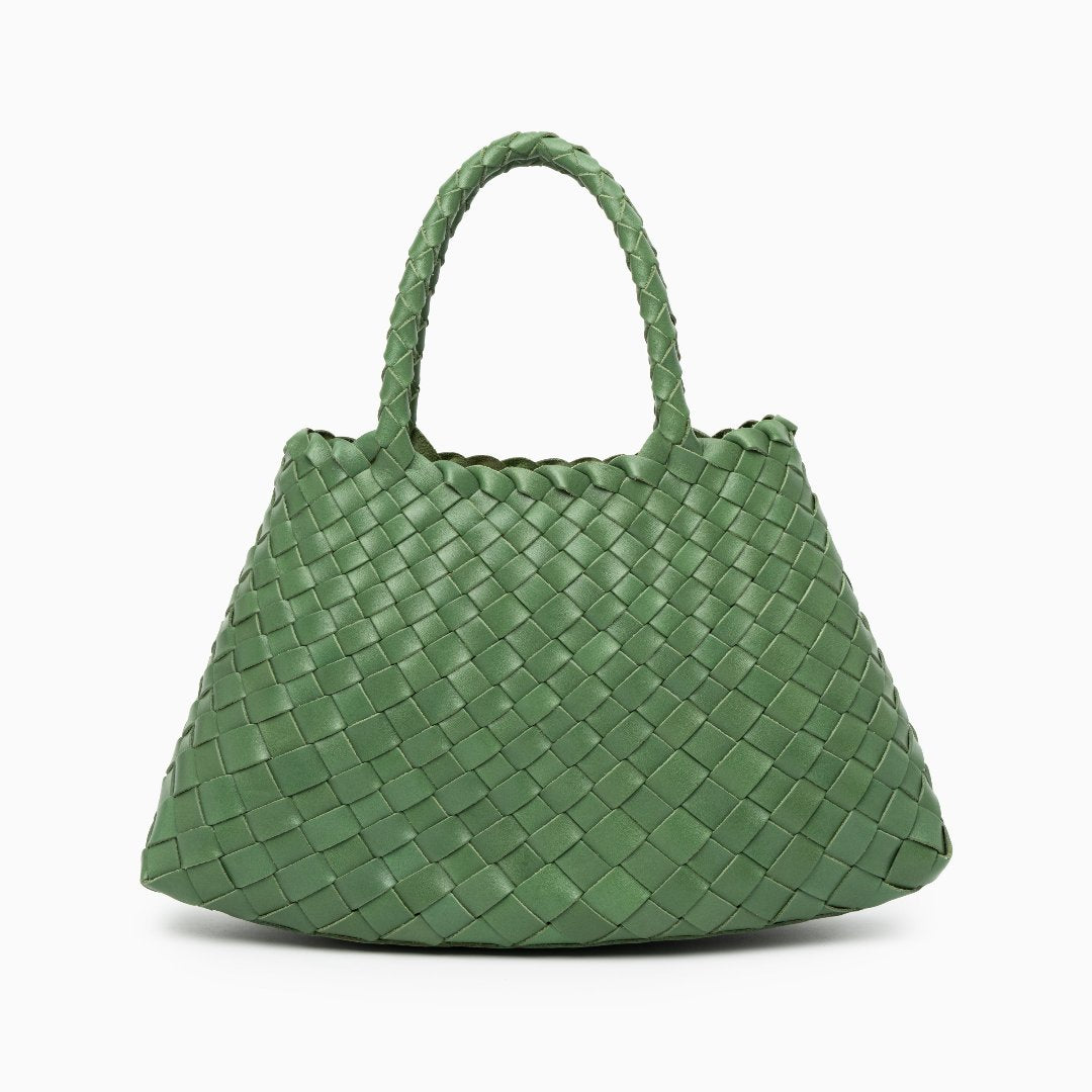 Joane Woven Tote Bag – Statement Designer Handbag with Top Handles