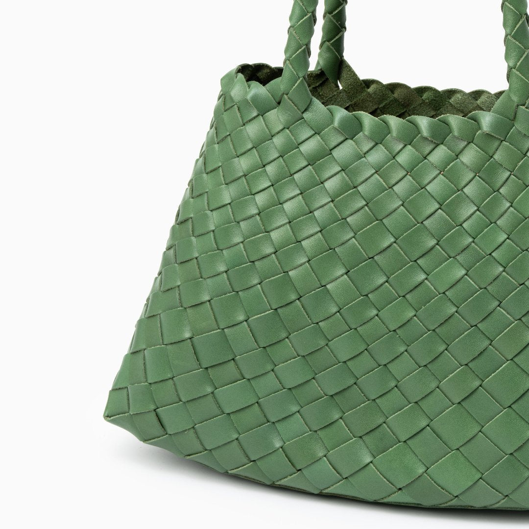 Joane Woven Tote Bag – Statement Designer Handbag with Top Handles