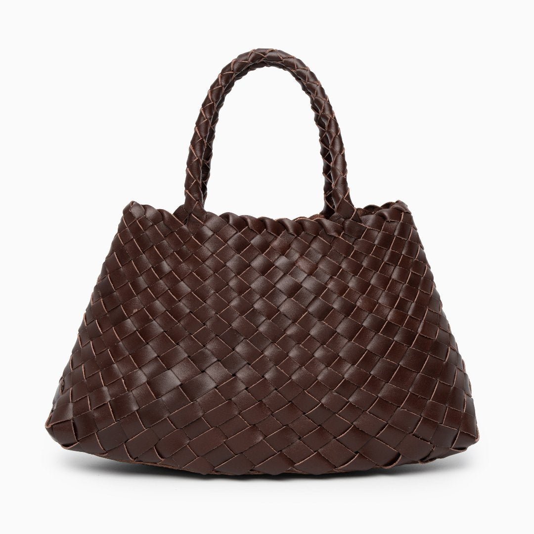 Joane Woven Tote Bag – Statement Designer Handbag with Top Handles
