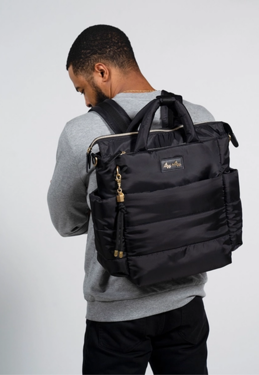 Dream Convertible Midnight Black Diaper Bag