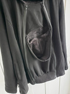 2-in-1 Fleece Baby Carrying Hoodie