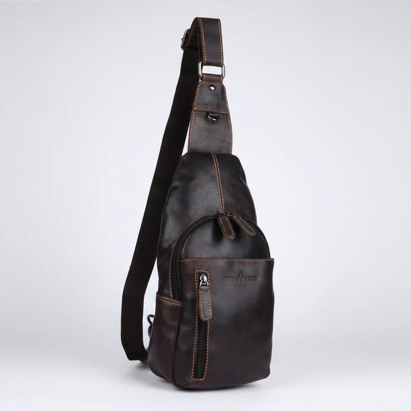 Greenwood Leather Crossbody Chest Bag