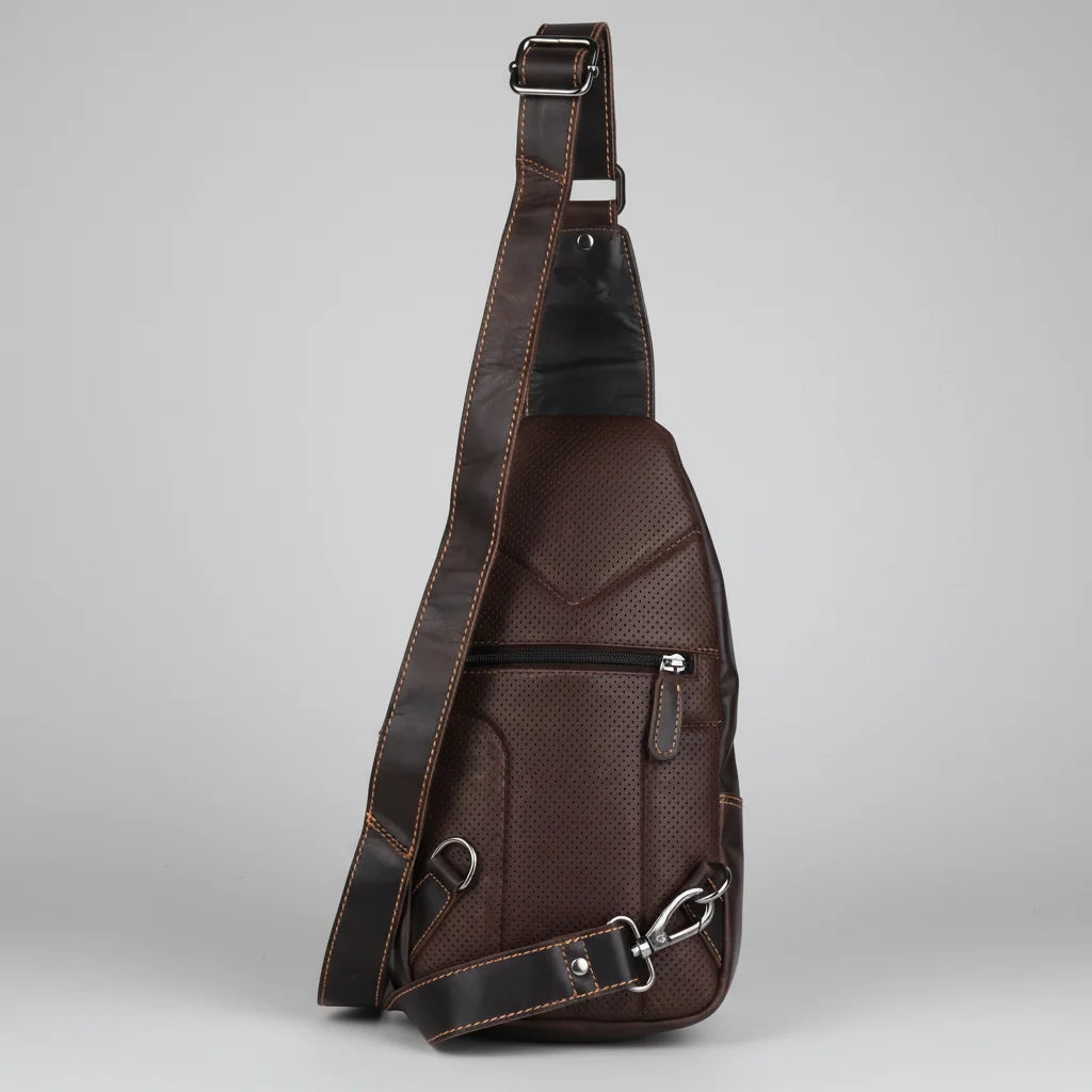 Greenwood Leather Crossbody Chest Bag