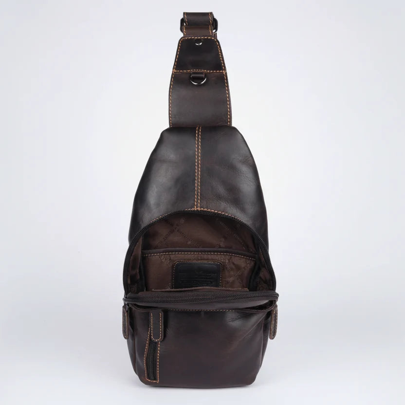 Greenwood Leather Crossbody Chest Bag