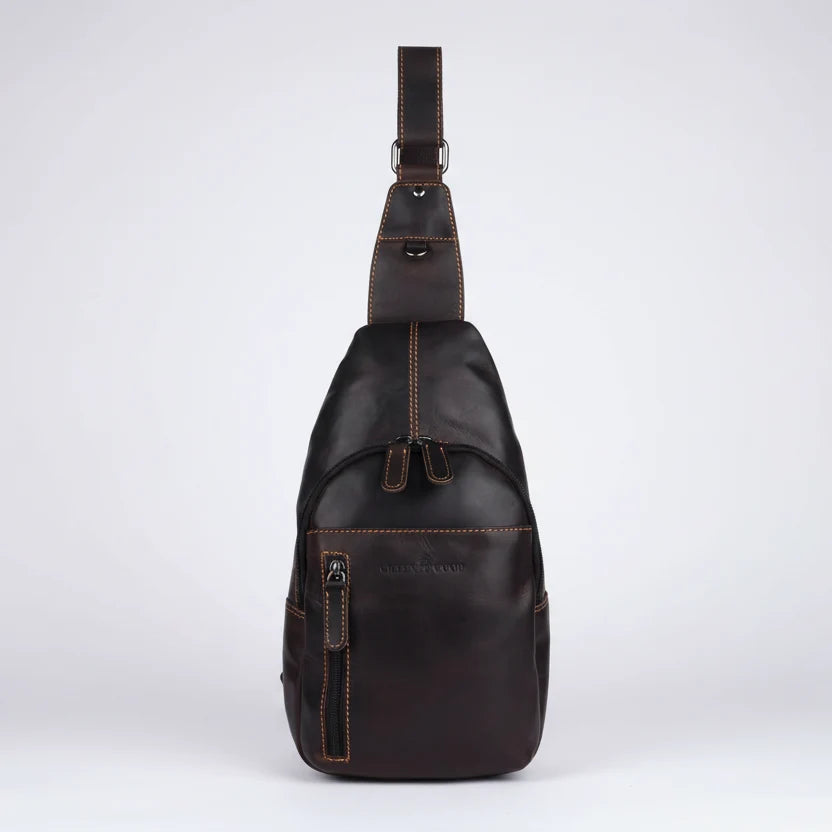 Greenwood Leather Crossbody Chest Bag
