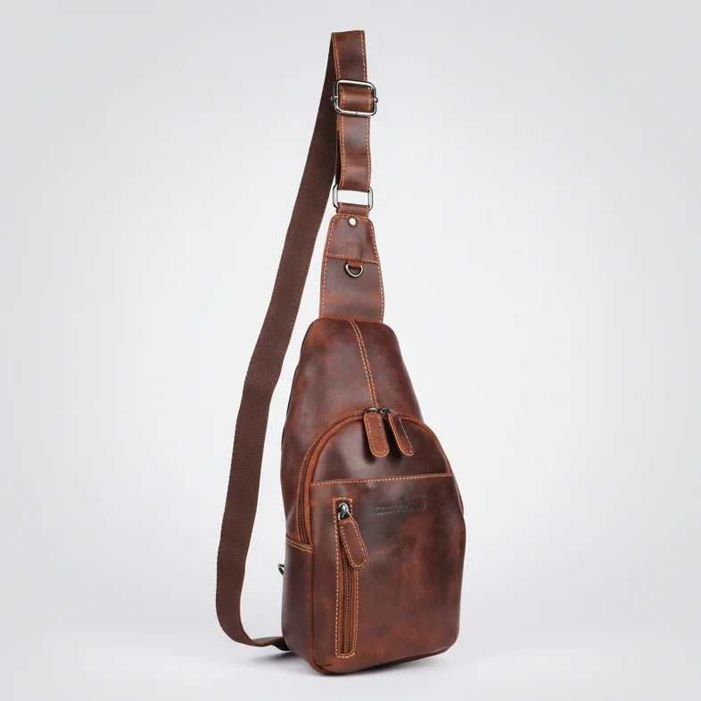 Greenwood Leather Crossbody Chest Bag