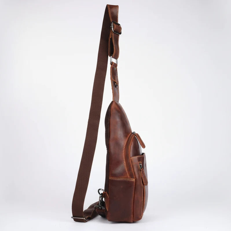 Greenwood Leather Crossbody Chest Bag