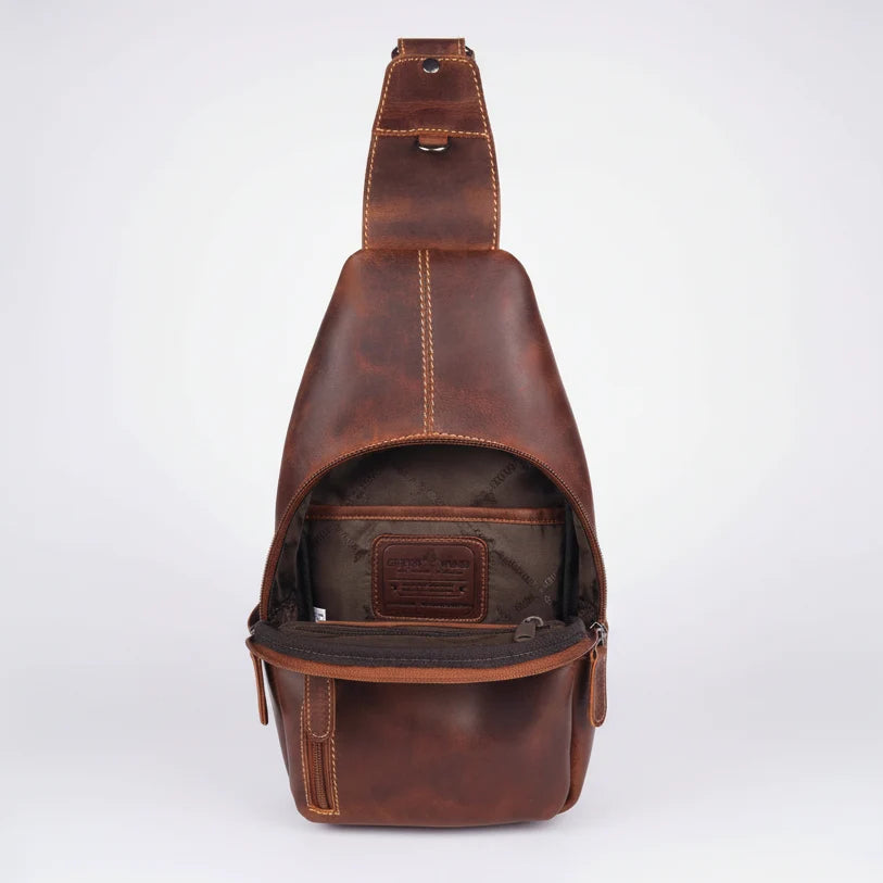 Greenwood Leather Crossbody Chest Bag
