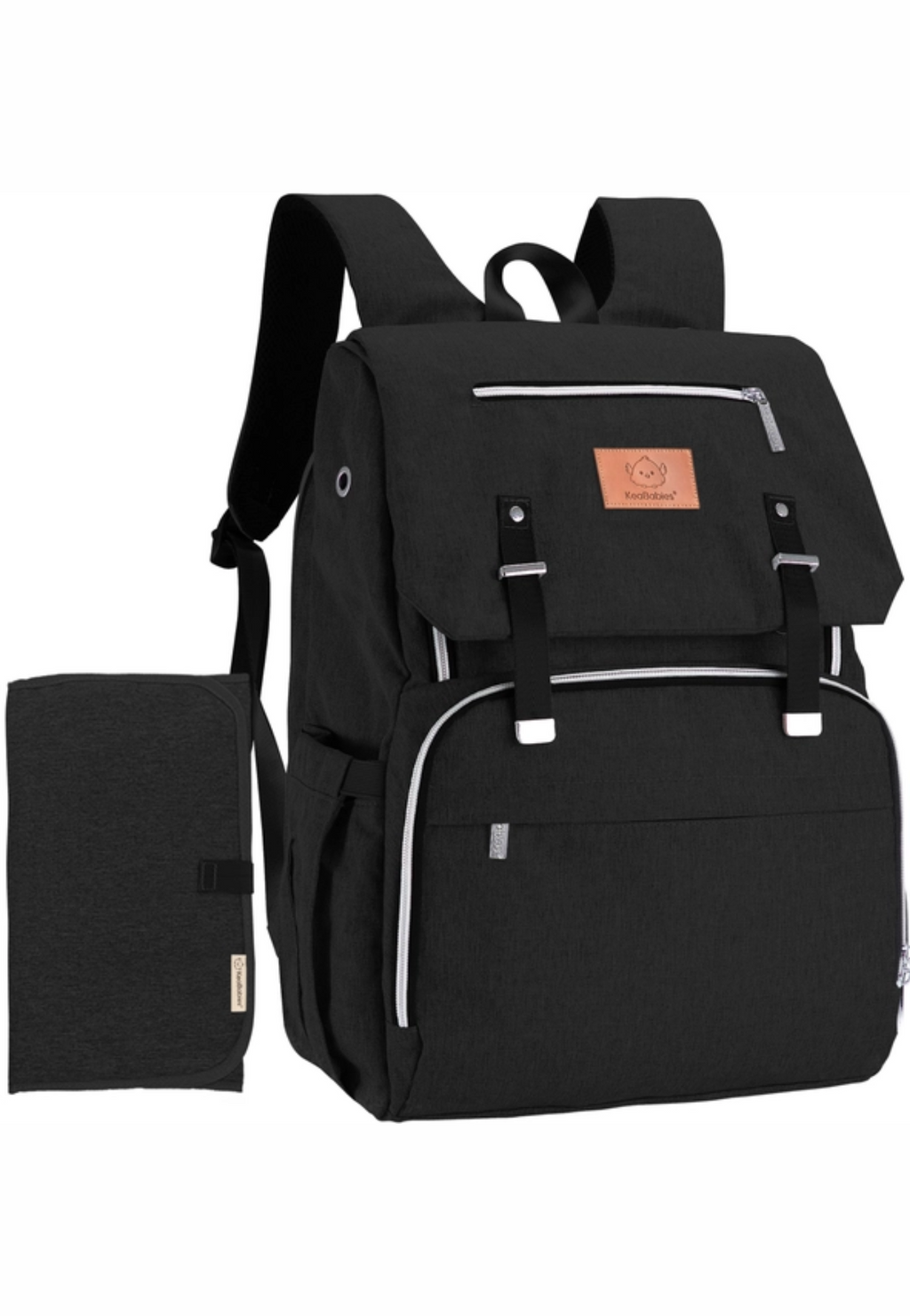 Explorer Diaper Bag Backpack with Changing Pad and Stroller Straps