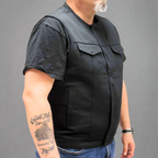 First MFG Co. Men's Motorcycle Twill Vest