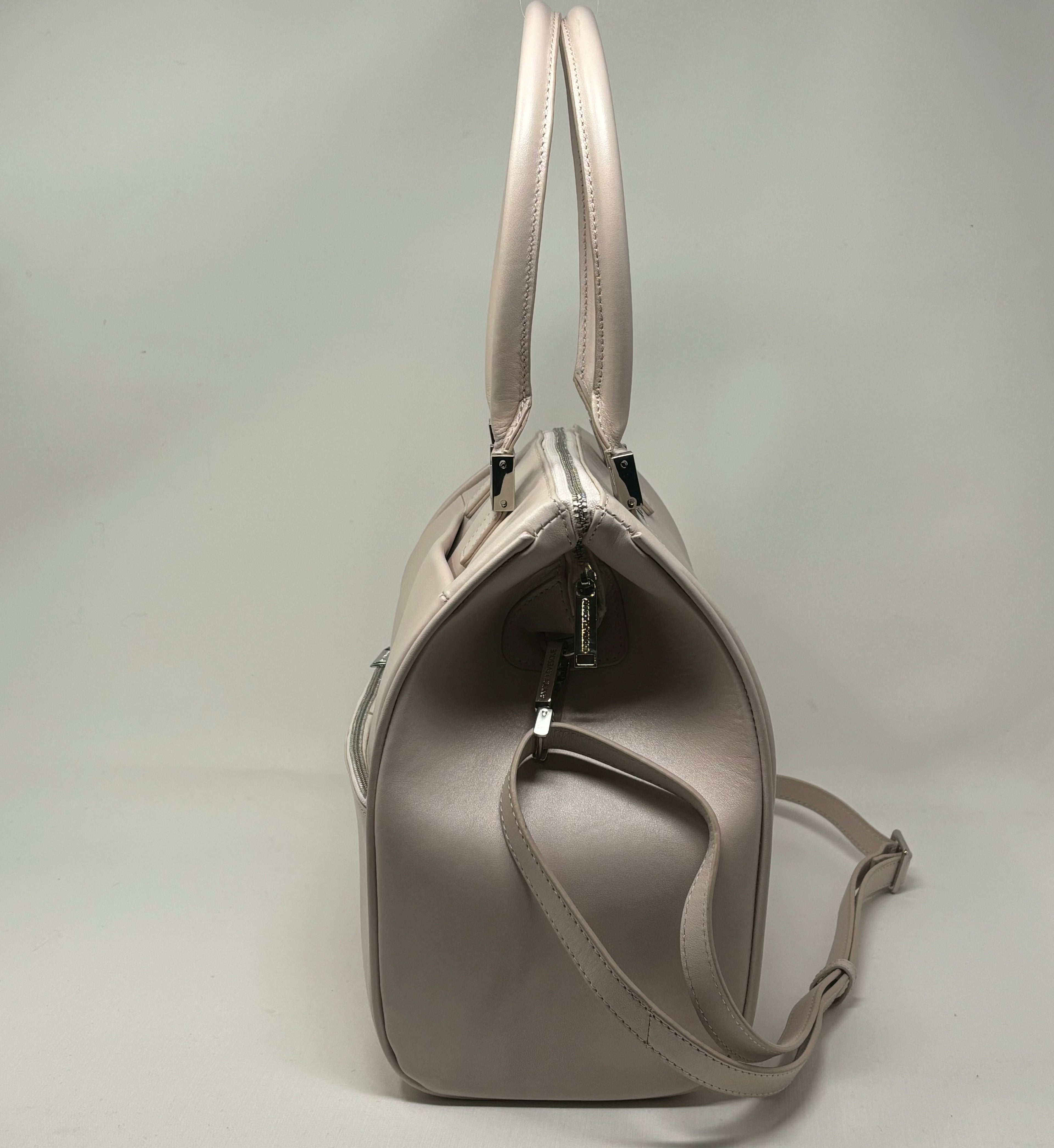 Sac à Main en Cuir rose blush | Mona Moyen