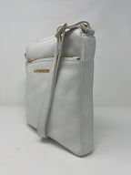 Sac à bandoulière en cuir blanc | Gisèle
