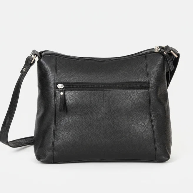 Greenwood Leather Elegant Crossbody Bag. Full-Grain Leather Shoulder Bag