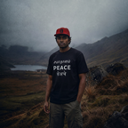 PEACE T-SHIRT - BLACK