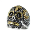 GoSteel Men's Sugar Skull Ring