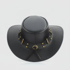 Shapeable Cowboy Hat with 12 Gauge Bullet Slice & Embellishments
