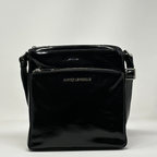Sac à Bandoulière en cuir Noir vernis | Gisèle