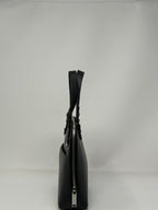 Sac à main en cuir noir, Justine