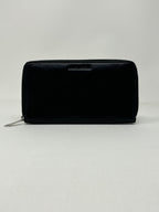 Portefeuille en cuir Anna, Noir