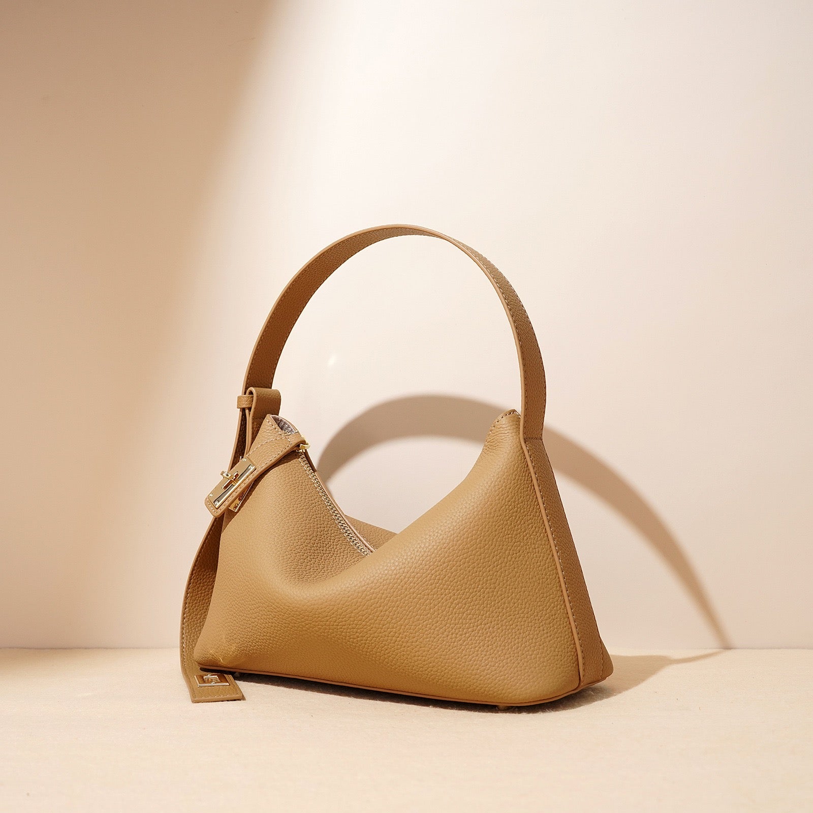 Women's Togo Leather Premium Crossbody Shoulder Dumpling Bag