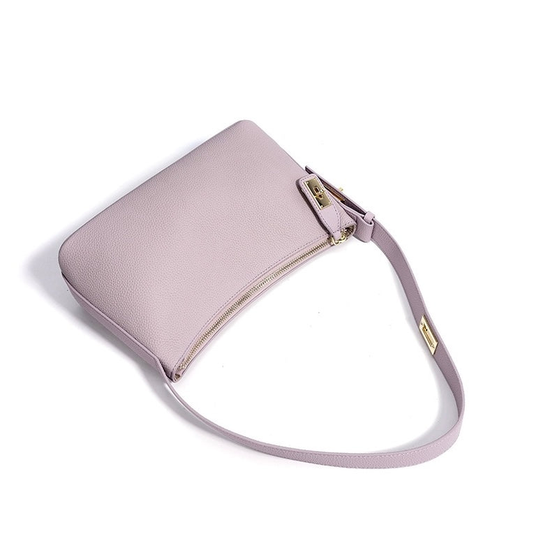 Women's Togo Leather Premium Crossbody Shoulder Dumpling Bag