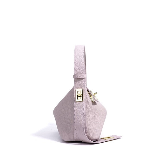 Women's Togo Leather Premium Crossbody Shoulder Dumpling Bag